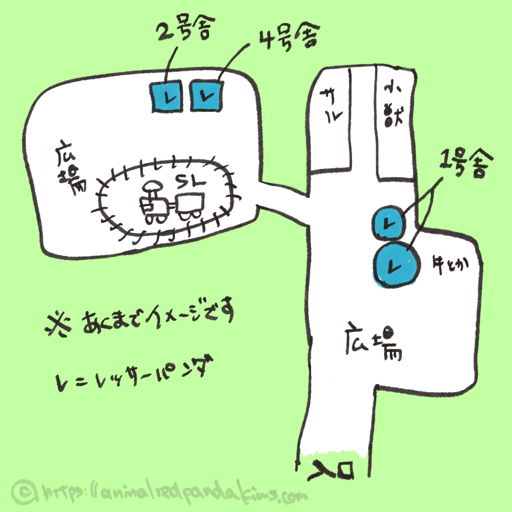 市川市動植物園のアバウトな園内マップ